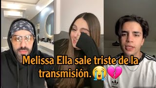 Masad ❤ Melissa | Aaron y Daniel . Melissa Ella sale triste de la transmisión.😭💔