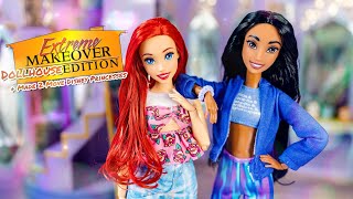 Let’s Do A Dollhouse Makeover Using ONLY Stickers PLUS More Made to Move Mattel Disney Princesses