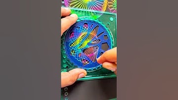 Spirograph Design Drawing Asmr satisfying video #drawing #spirograph
