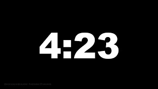 4 minutes 23 seconds [263 secs] clock timer countdown || Alarm Focus