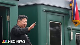 North Korean leader Kim Jong Un departs on armored train after Russia visit