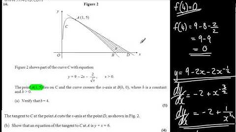 q10 Edexcel Core 2 Mock AS paper A Level Maths May June 2014