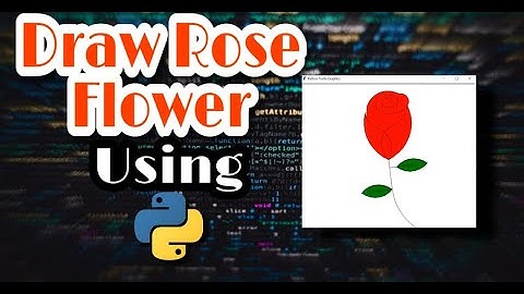 draw Rose Flower🌹 | using Python  turtle