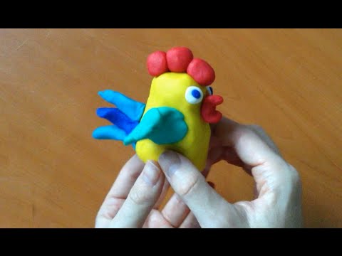 Oyun Hamurundan Şekiller - Horoz - make cock with play dough
