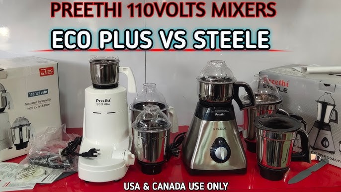 Preethi Steele Mixer Grinder, 110-Volts