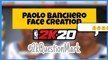 Paolo Banchero Face Creation Nba 2k20 Mobile @2kQuestionMark