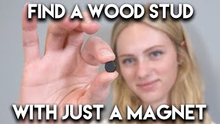 How To Find A Stud Using Magnets #shorts