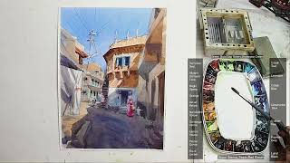 My Color Palette For Watercolor Painting  by Artist Achintya Hazra