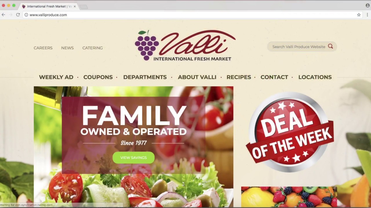 Valli International Fresh Market Online Coupon Tutorial YouTube