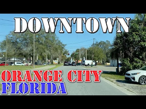 Orange City - Florida - 4K Downtown Drive