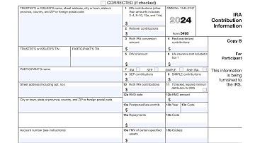 IRS Form 5498 walkthrough