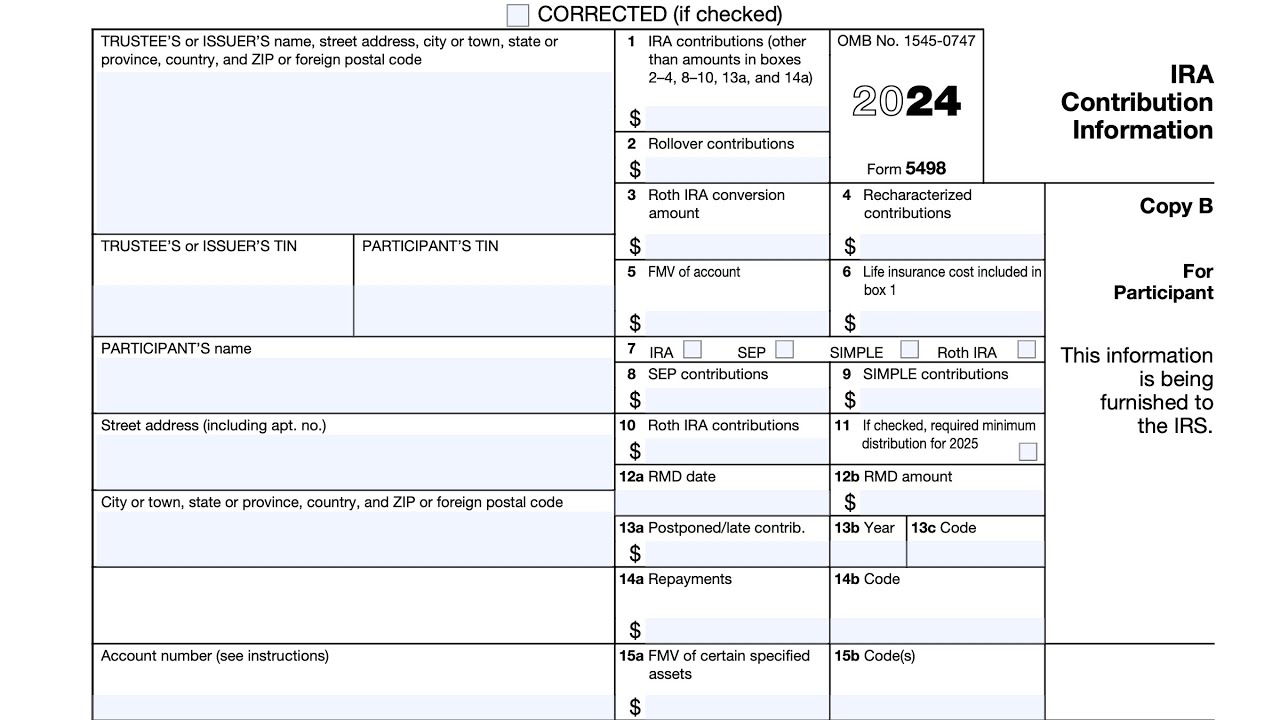 IRS Form 5498 walkthrough