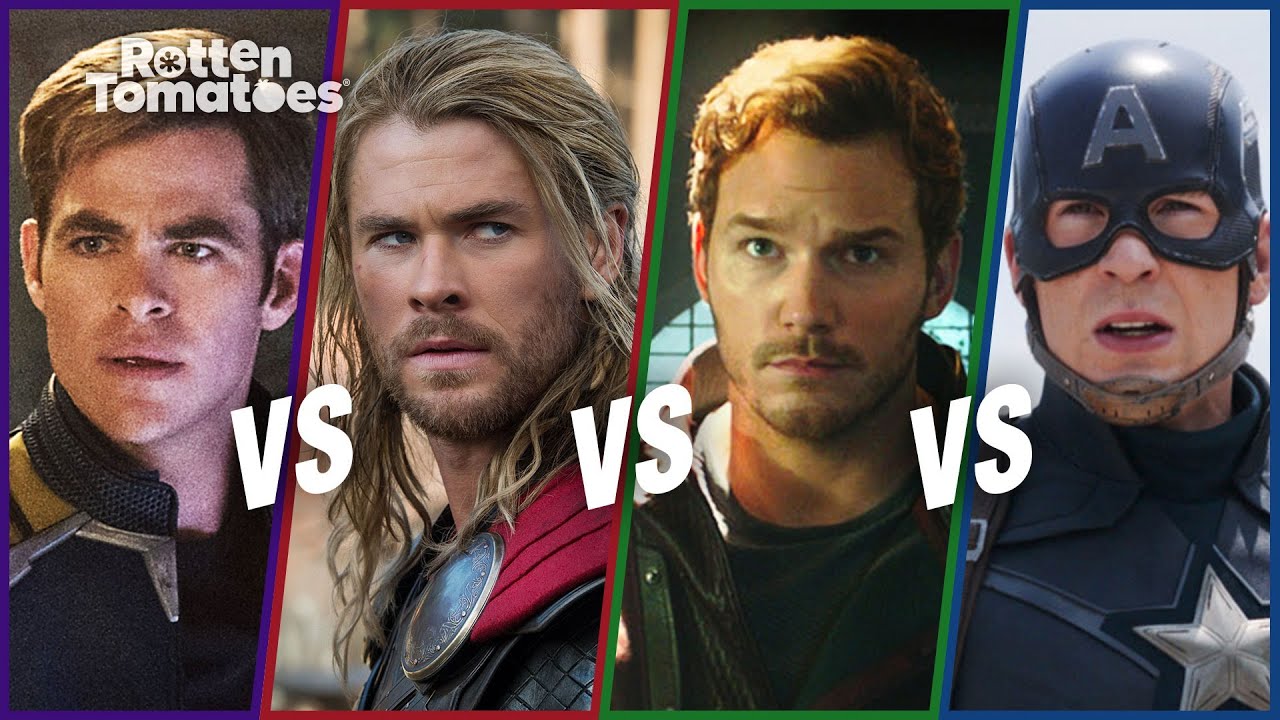 Chris Pine vs. Chris Hemsworth vs. Chris Pratt vs. Chris Evans | Rotten Tomatoes