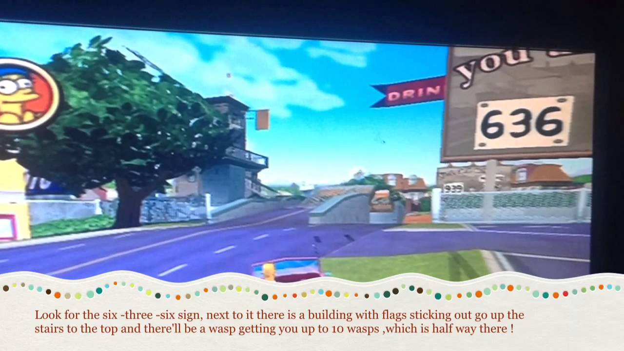 The Simpsons Hit And Run All Wasp Cameras on Level 1 - YouTube