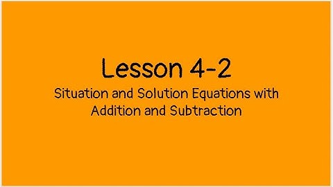 Math: Unit 4 - Lesson 2
