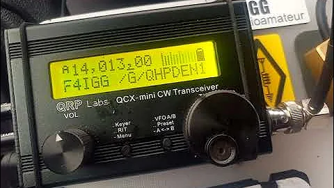 Qso with Qcx-mini France F4IGG/USA N1MX.