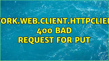 org.springframework.web.client.HttpClientErrorException: 400 Bad Request for PUT