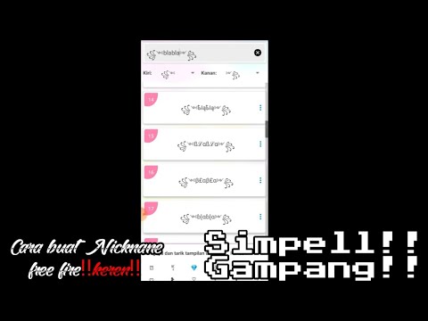 Cara Buat Nickname Keren Di Free Fire Youtube