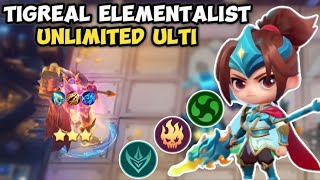 TIGREAL ELEMENTALIST UNLIMITED ULTI HERO MUSUH DIBUAT AFK