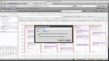 Creating New Calendars in Zimbra