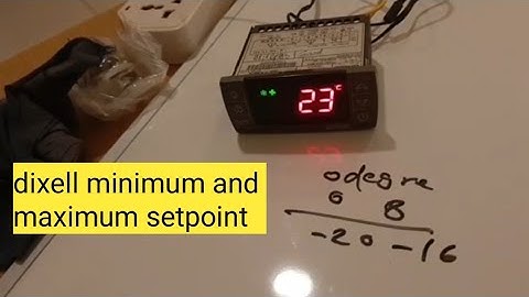 dixell minimum and maximum temperature setting for chiller and freezer #zktechnicaltalk