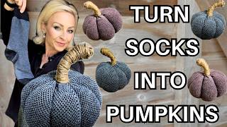 How to Make Pumpkins from Old Socks | Easy No-Sew Autumn Craft