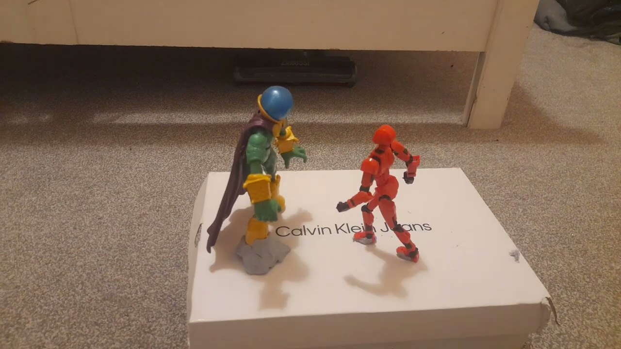 Mysterio Bend And Flex Vs StickTitan13  figure was borrowed from my friend 