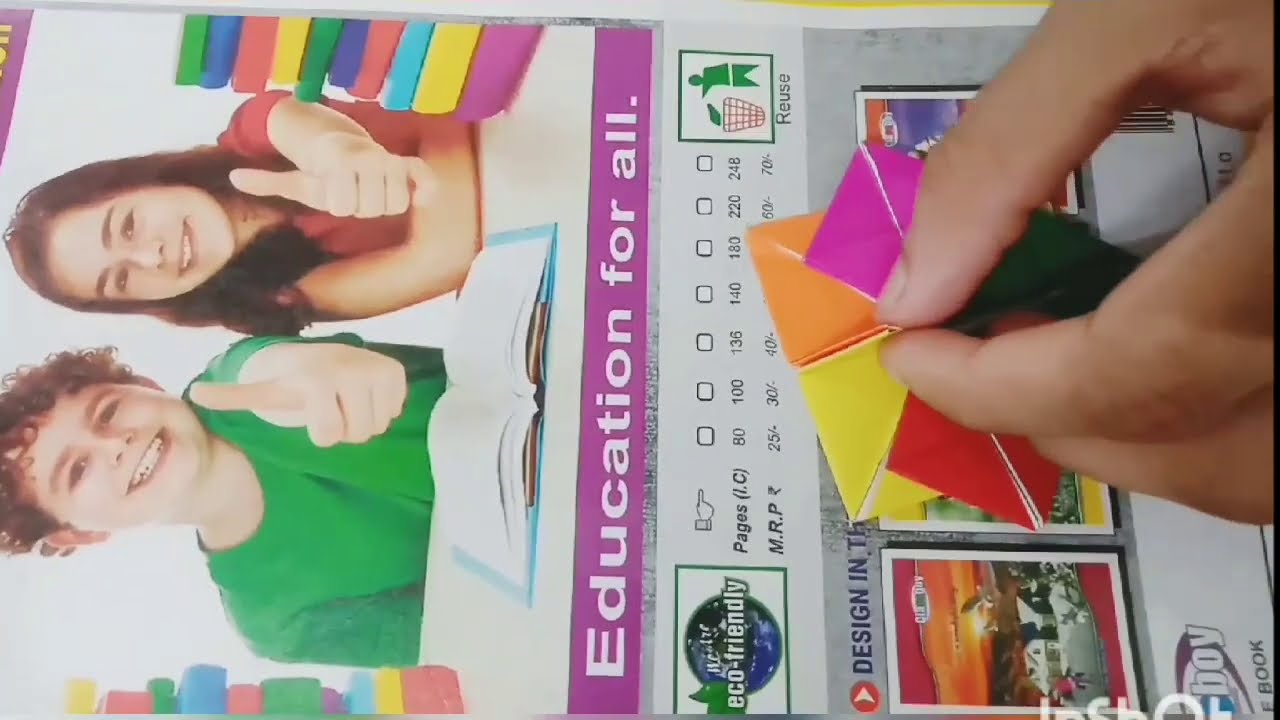 How to make ORIGAMI KALEIDOSCOPE | MAGIC STAR: FIREWORKS | Easy Tutorial.  😊