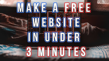 Create a 100% FREE Website in under 3minutes!! [Easy] [2017]