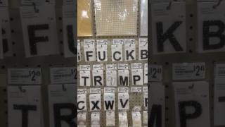 Whoever did this at Michael’s, I see your casual act of protest and I respect it. ✊