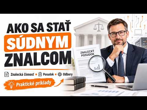 Online Kurz Ako sa Stať Súdnym Znalcom - Znalecká Činnosť, Posudok, Odbory a Praktické Príklady