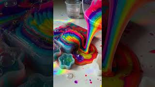 STRETCHING GLITTERY ￼ purple slime is pure brain rot 💜✨#shorts #viral