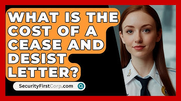 What Is The Cost Of A Cease And Desist Letter? - SecurityFirstCorp.com