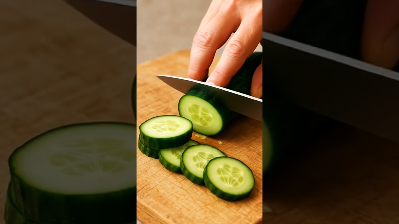 Glass cutting fruit cucumber 🥒 🥒  