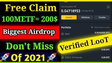 Get Free 200$ instant, biggest Airdrop 2021, New Airdrop Today, instant Withdrawal Airdrop, Free