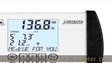 Detecto MedVue MV1 Medical Weight Analyzer Indicator for Height Weight BMI, NTEP