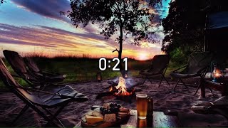21 Seconds Timer with Campfire Sounds - Countdown Timer