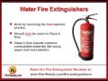 Fire extinguisher guide  types and uses