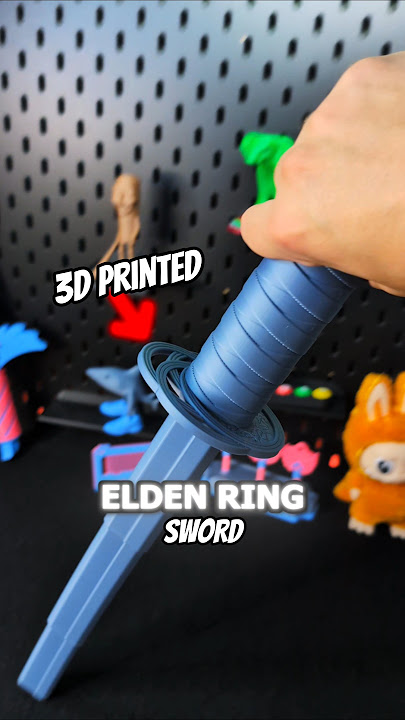 Cincin Elden Cetakan 3D Pedang Moonveil yang dapat diperpanjang #diy #howto
