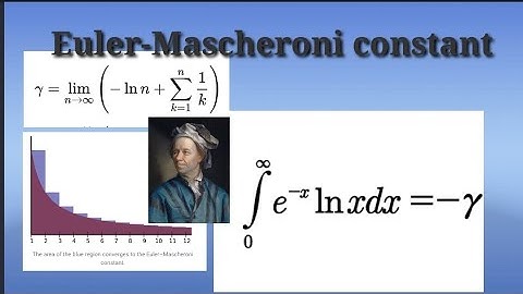 Integral representation of Euler-Mascheroni constant | 1