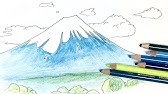 簡単 可愛いイラスト 富士山の描き方 Youtube