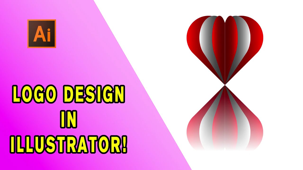 Heart Shaped Logo Design in Illustrator! | ইলাস্ট্রেটরে ভালোবাসার 3D লোগো কীভাবে ডিজাইন করবেন