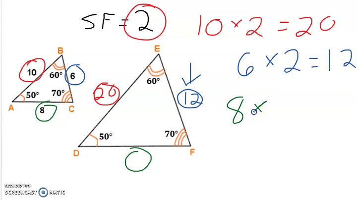 Using Scale Factor to Find Missing Side Lengths