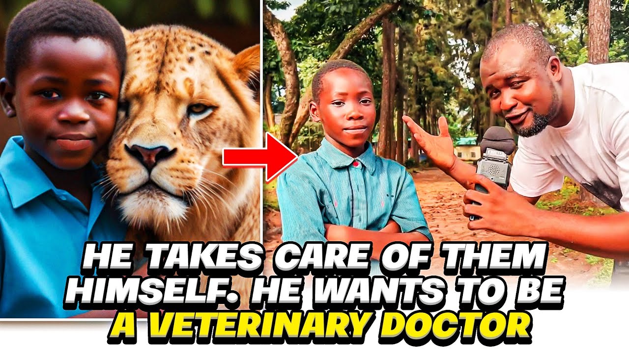 Meet the Youngest Zoo Keeper in Nigeria. He is only 11Years Old.