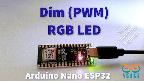 Dim the RGB LED Arduino Nano ESP32 Using Visuino