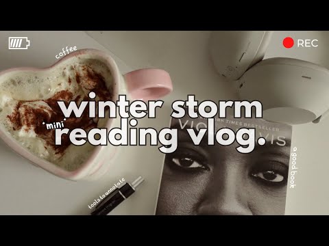 winter storm reading vlog ⚡︎ starting 'finding me' x viola davis + sharing my 2026 book journal 🤍🧊