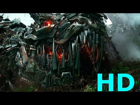 Optimus Prime vs. Grimlock & Dinobots vs. Decepticons - Transformers: Age Of Extinction Blu-ray HD