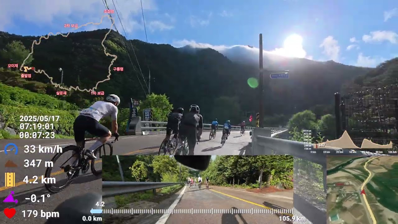 2025 설악그란폰도 메디오폰도 105km 풀영상 - 2025. 5. 17. Seorak Granpondo full video