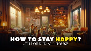 How To Stay Happy? Even in bad times - 4th lord in 12 houses By Lunar Astro