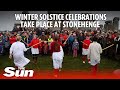 Winter solstice celebrations take place at Stonehenge